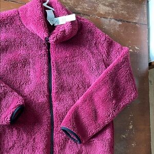 PINK Victoria's Secret Kids Fleece Jacket - Deep Pink